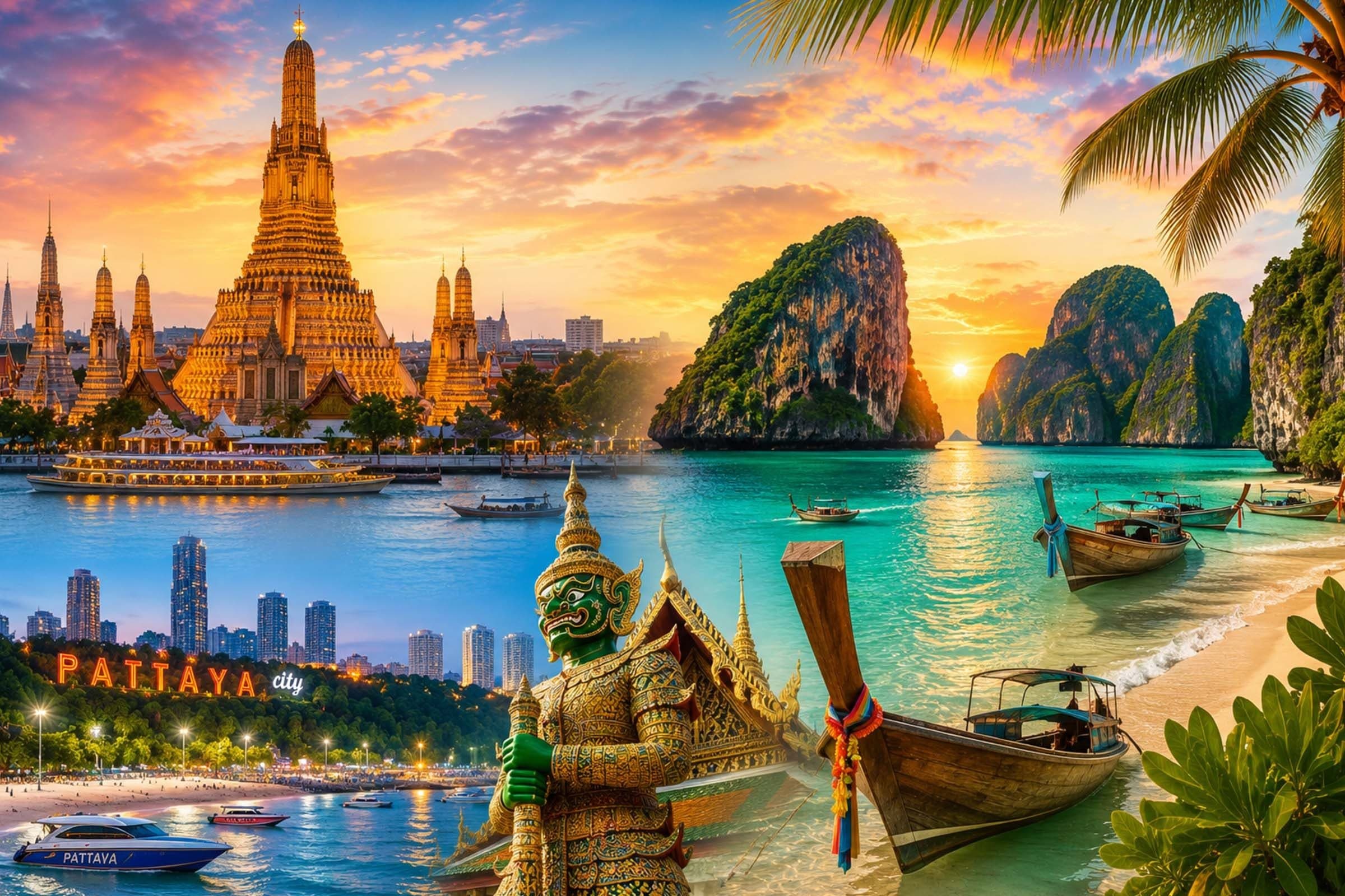 Elegant Bangkok & Pattaya & Phuket Türk Hava Yolları ile 6 Gece TK68