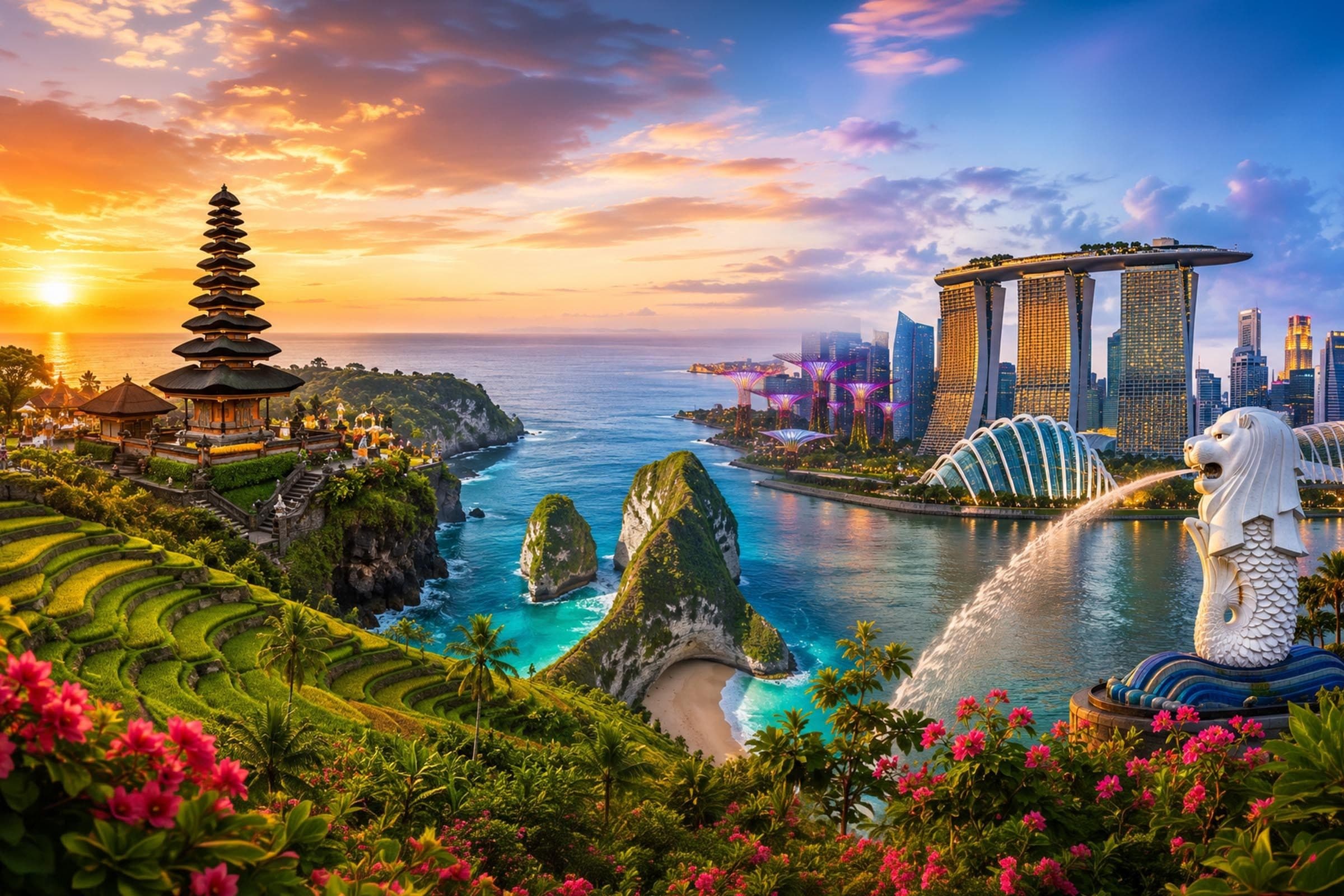 Harikalar Diyarı Bali & Singapur Turu Rotası